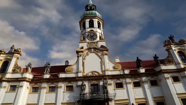 Loreta -- a large pilgrimage destination in Hradcany, a district of Prague,Czech Republic — Stock video